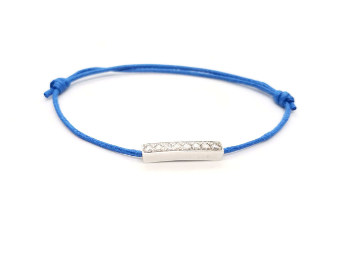 Bracelet Bracelet Cordon Or blanc Diamant 58 Facettes 578873RV