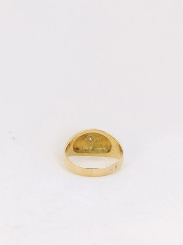 Bague 51 Bague jonc vintage en or et diamant 0,1 ct 58 Facettes J147