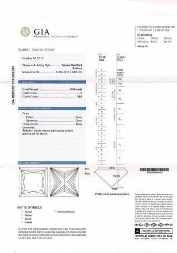 Boucles d'oreilles Boucles d'oreilles platine et diamants princesses. 58 Facettes 31938