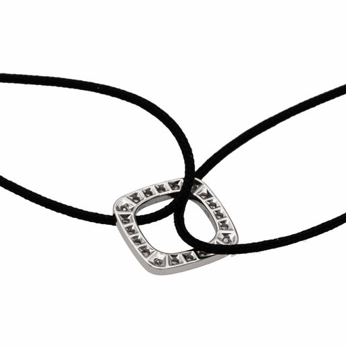 Bracelet Dinh Van Bracelet Cordon Impression Or blanc Diamant 58 Facettes 2865697RV