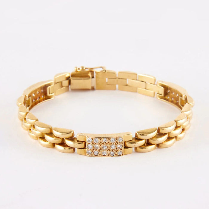 Bracelet Bracelet en or, diamants 58 Facettes