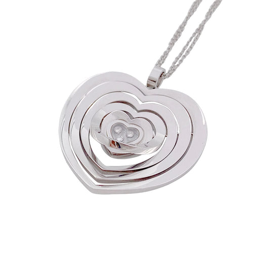 Collier Collier Chopard, "Very Chopard Coeur", or blanc, diamants. 58 Facettes 32238