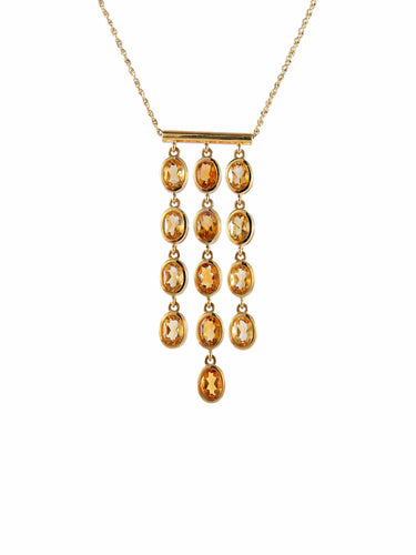 Collier Collier Citrines 58 Facettes