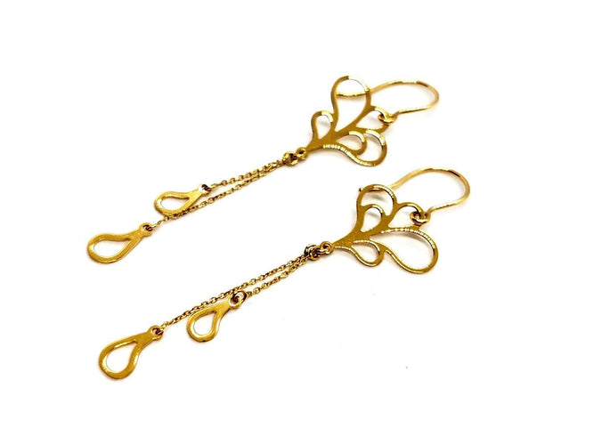 Boucles d'oreilles Boucles d'oreilles Pendantes Or jaune 58 Facettes 1292329CN