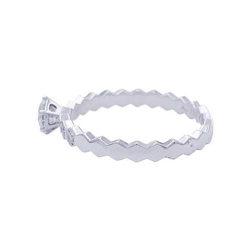 Bague 49 Bague Chaumet, "Solitaire Bee my Love", or blanc, diamants. 58 Facettes 32380