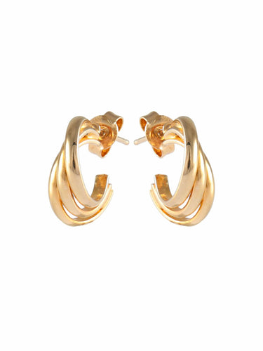 Boucles d'oreilles Or Jaune BOUCLES D'OREILLES "DEMI-CREOLES" OR 58 Facettes BO/220029