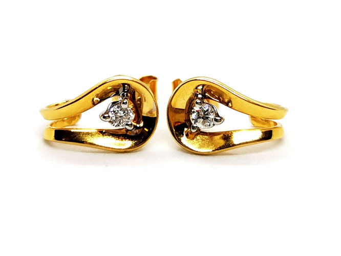 Boucles d'oreilles Boucles d'oreilles Or jaune Diamant 58 Facettes 1179562CD