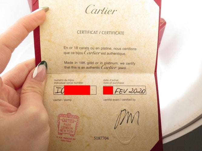 Bague 54 bague CARTIER ecrou en or blanc 58 Facettes 258780