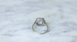 Bague Bague Art Déco aigue-marine diamants 58 Facettes
