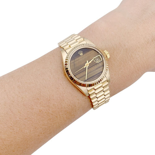 Montre Montre Rolex, "Oyster Perpetual Datejust", or jaune. 58 Facettes 33070