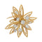 Broche Broche Cartier "Fleur" en or jaune et diamants. 58 Facettes 31448