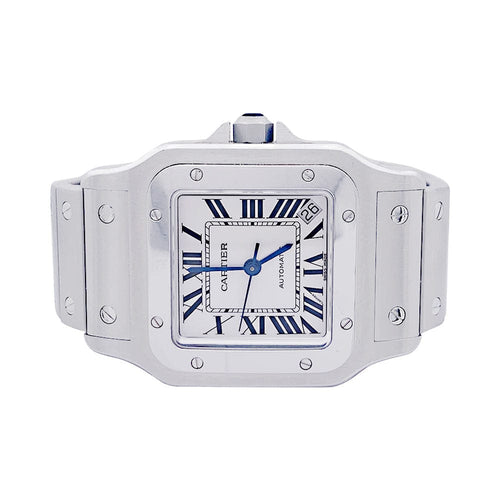 Montre Montre Cartier "Santos Galbée", acier. 58 Facettes 33497