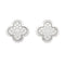 Boucles d'oreilles Boucles d'oreilles Van Cleef & Arpels, "Pure Alhambra", or blanc, diamants. 58 Facettes 31059