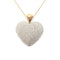 Collier Collier coeur or jaune diamants 58 Facettes