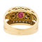 Bague 51 Bague Bandeau Or jaune Rubis 58 Facettes 2406400CN