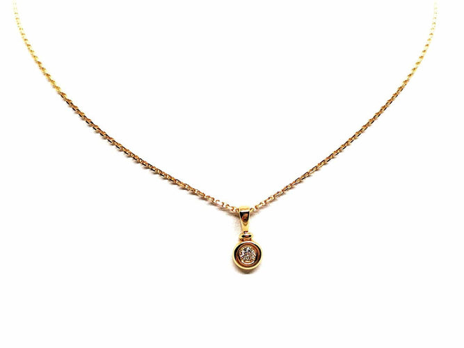 Collier Collier Or jaune Diamant 58 Facettes 1763509CN
