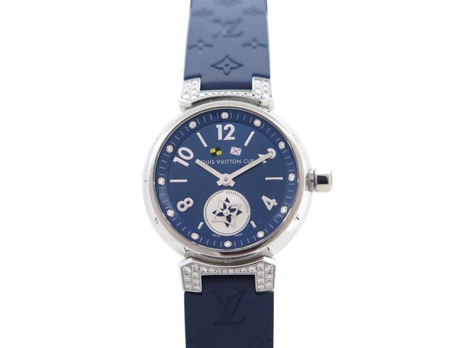 Montre montre LOUIS VUITTON tambour lovely cup q12m4 quartz 28 mm diamants 58 Facettes 224003