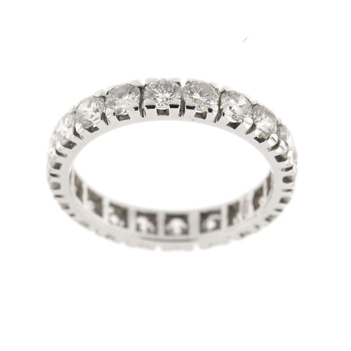 Bague 54 Alliance tour complet diamants 2,40 ct 58 Facettes 33088