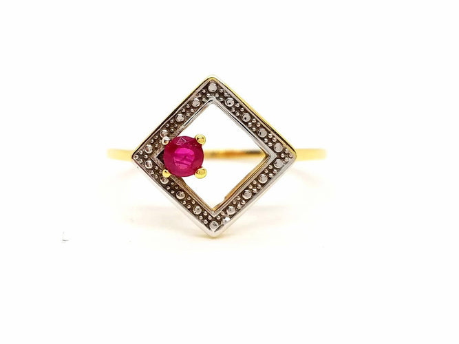 Bague 56 Bague Or jaune Rubis 58 Facettes 870451CD