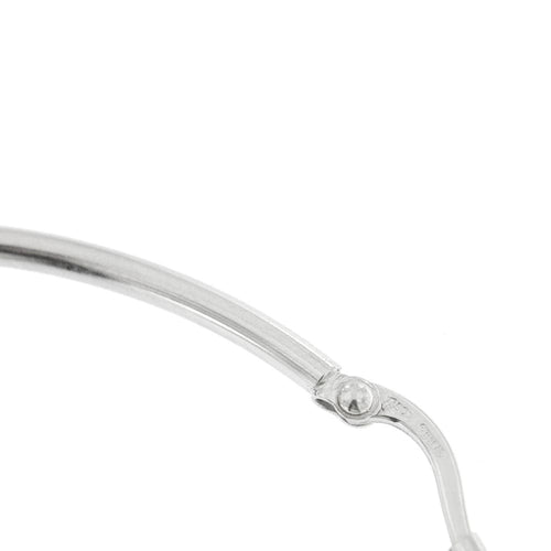 Boucles d'oreilles Orecchini oro bianco a cerchio 58 Facettes 33175