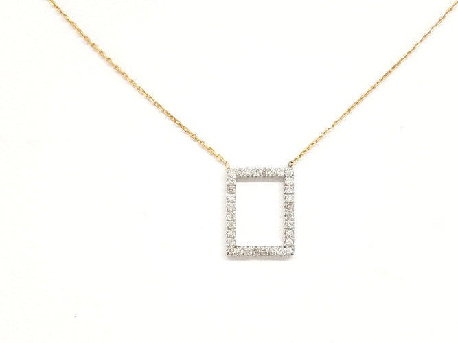 Collier Collier Graphique Or blanc Diamant 58 Facettes 579205RV