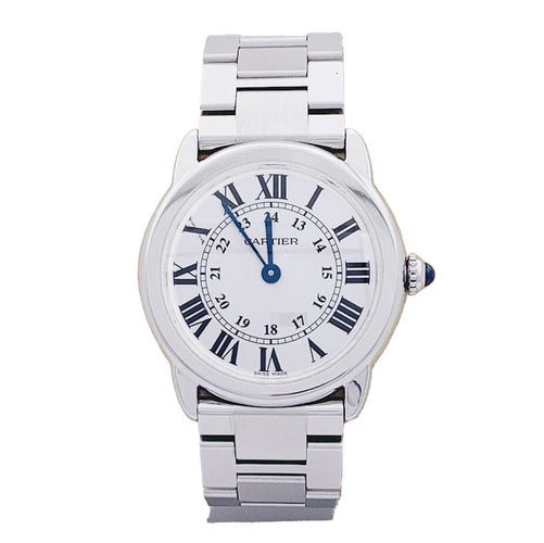 Montre Montre Cartier, "Ronde Solo", acier. 58 Facettes 33454