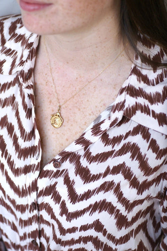 Pendentif Médaille pivotante pièce romaine or 58 Facettes