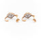 Boucles d'oreilles Boucles d'oreilles Dormeuses Or rose Diamant 58 Facettes 1987598CN
