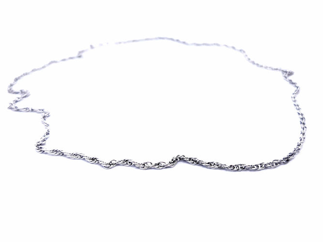 Collier Collier Chaîne Or blanc 58 Facettes 06048CD