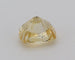 Gemstone Saphir jaune non chauffé non traité 1.12cts certificat CGL 58 Facettes 156