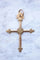 Pendentif Croix Jeannette ancienne régionale en or rose 18Kt 58 Facettes