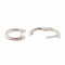 Boucles d'oreilles Boucles d'oreilles créoles or blanc diamants 58 Facettes