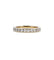 Bague 55 / Jaune / Or 750 Demi Alliance 12 Diamants 58 Facettes 210224R