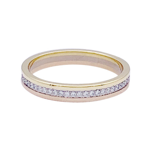 Bague 59 Alliance Cartier "Vendôme Louis Cartier", trois ors et diamants. 58 Facettes 33409