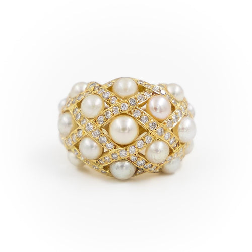Bague 52 Bague Cocktail Or jaune Perle 58 Facettes 2226849CN