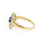 Bague 55 Bague Fleur Or jaune  Saphir 58 Facettes 1670724CN