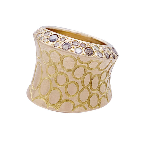 Bague 53 Bague Pomellato, "Cocco", or rose, diamant bruns. 58 Facettes 33189