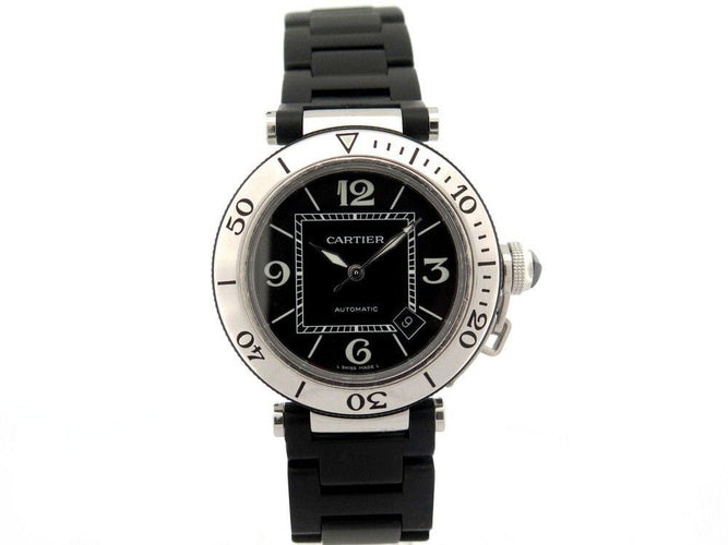 Montre montre CARTIER pasha seatimer 2790 automatique 40 mm en acier + kit 58 Facettes 245916