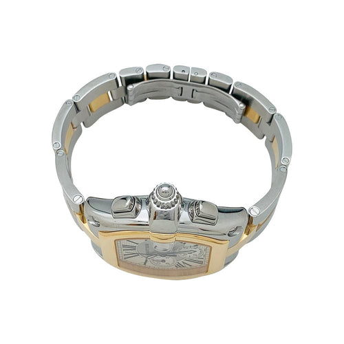 Montre Montre Cartier, modèle "Roadster" en or jaune et acier. 58 Facettes 31092