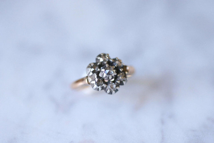 Bague Bague provençale ancienne diamants 58 Facettes