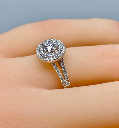 Bague 50 Bague diamant 0,40 carat E VS2 58 Facettes AB262