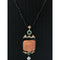 Pendentif Pendentif Jade Emeraude Diamant Onyx Corail méditerranéen 58 Facettes c34