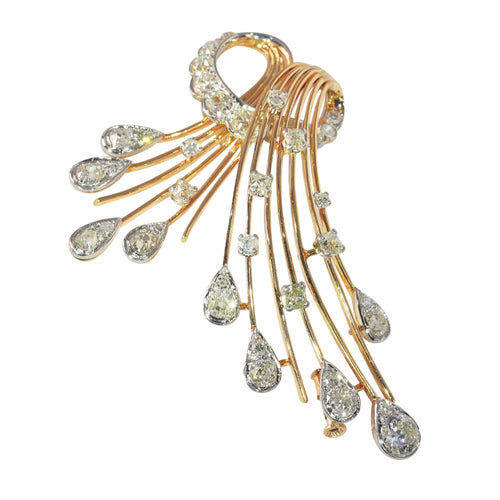 Broche Broche diamants années 1960 58 Facettes 23167-0370