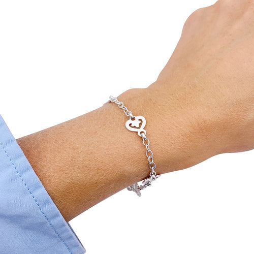 Bracelet Bracelet O.J. Perrin, "Légendes", or blanc 58 Facettes 33012