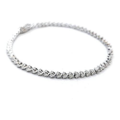 Bracelet Bracelet Ligne Or Blanc Diamant 58 Facettes 2034059CN