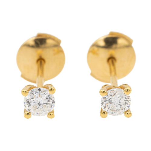 Boucles d'oreilles Boucles d'oreilles Puces Or jaune Diamant 58 Facettes 578473CD