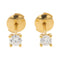 Boucles d'oreilles Boucles d'oreilles Puces Or jaune Diamant 58 Facettes 578473CD