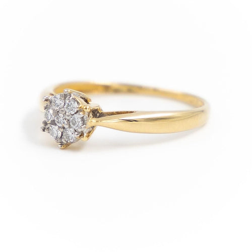 Bague 54 Bague Marguerite Or jaune Diamant 58 Facettes 1806849CN