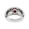 Bague 49 Bague jonc pavage diamant, rubis 1,78 carats. 58 Facettes 30945