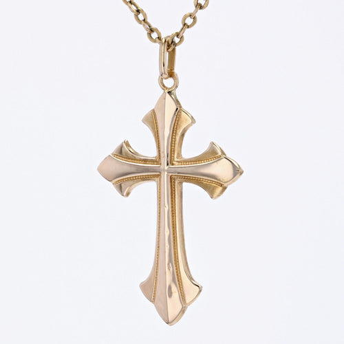 Pendentif Pendentif croix en or jaune 58 Facettes 21-310B